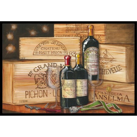 Carolines Treasures Wine Gran Vin by Malenda Trick Indoor or Outdoor Mat- 18 x 27 TMTR0254MAT